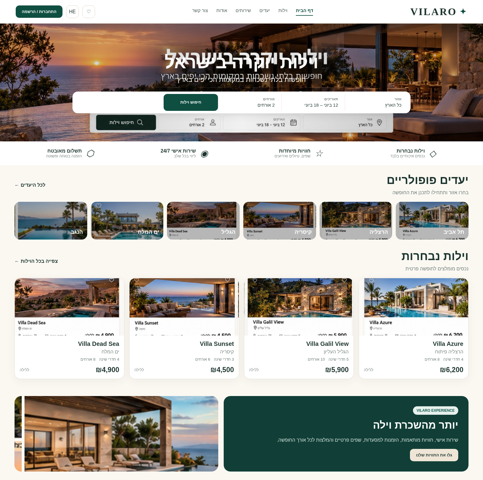 Платформа аренды вилл